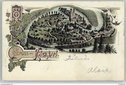 Rheinau ZH Lithographie Wengernalp