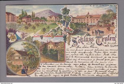 AK CH ZH Rorbas-Freienstein Schloss Teuffen 1901-08-01 Litho Caspar Studer #1260