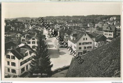 Rüti (Zürich) mit Bachtel - Foto-Ansichtskarte - Verlag Papeterie Köhler 30er Jahre