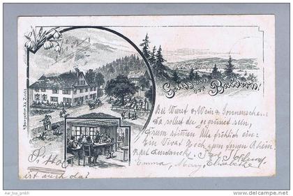 ZH Stallikon Baldern 1901-02-13 Strichlitho H.Baumgartner