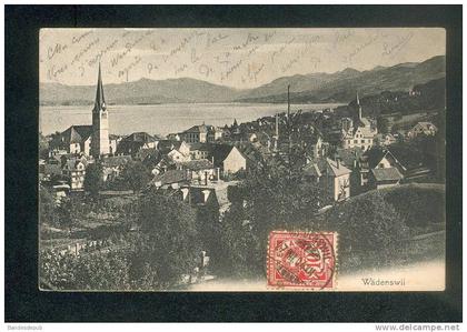 Suisse ZH - Wädenswil ( vue générale lac de Zurich  Alpes WEHRLI )