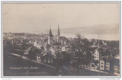 ZH WÄDENSWIL 1921-IV-4 Wädenswil "nach Norden" Foto Guggenheim #2215f