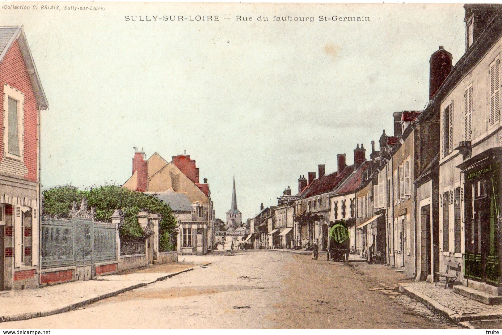 SULLY-SUR-LOIRE RUE DU FAUBOURG SAINT-GERMAIN (CARTE COLORISEE)