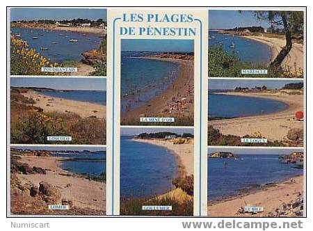 SUPERBE CPM...DE ...PENESTIN...MULTI-VUES...PLAGES