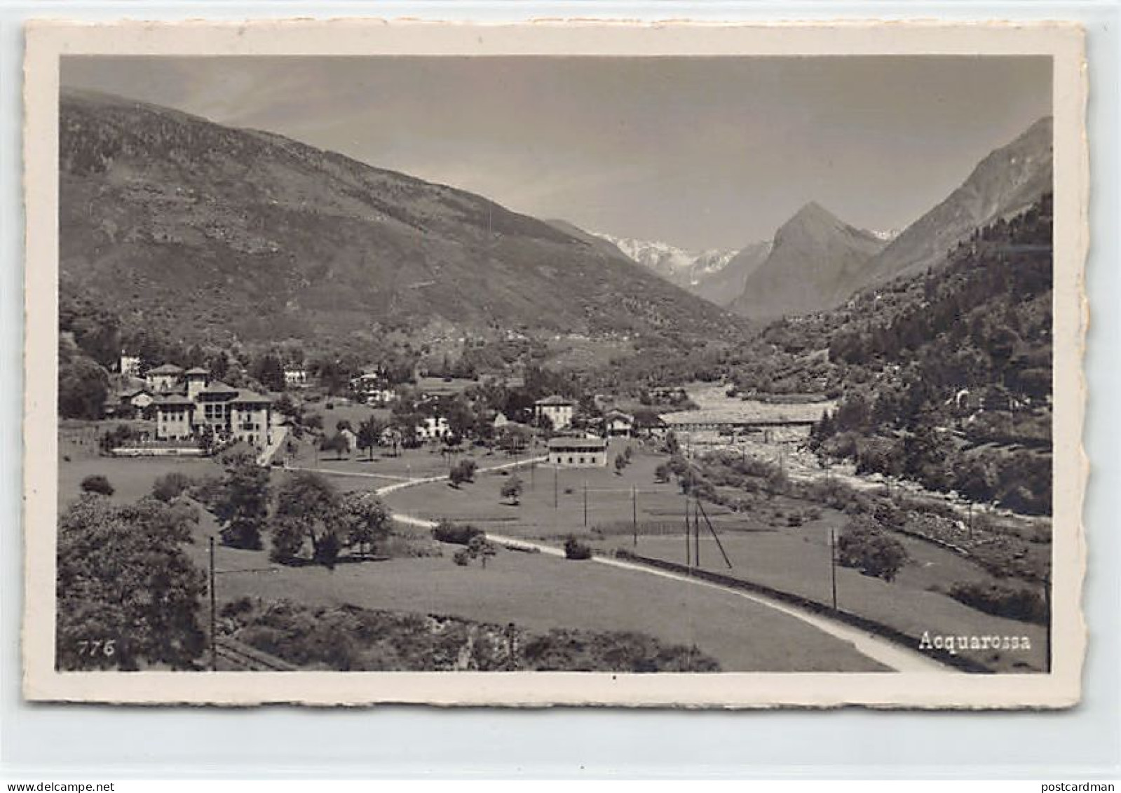 Svizzera - ACQUAROSSA (TI) Veduta generale - CARTOLINE FOTO - Ed. Alfredo Finzi 776