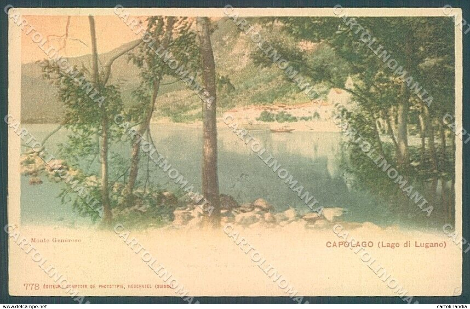 Svizzera Mendrisio Capolago Lago Lugano cartolina JK2109