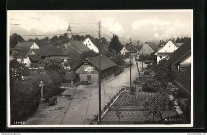 AK Möhlin, Ortspartie aus der Vogelschau