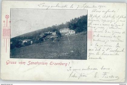 10574162 Langenbruck Langenbruck [Handschriftlich] Sanatorium Erzenberg x