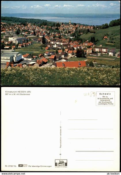 Ansichtskarte Heiden AR Panorama-Ansicht Blick zum Bodensee 1980