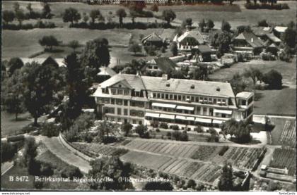 10550118 Riggisberg Riggisberg Fliegeraufnahme Spital Krankenhaus x 1954 Riggisb