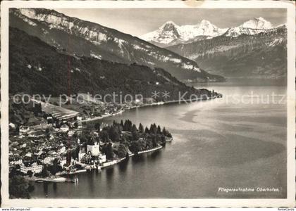 11625040 Oberhofen Thunersee Fliegeraufnahme Thunsersee Apen Oberhofen am Thuner