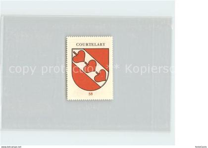 11667124 Courtelary Briefmarke Wappen Kaffee Hag