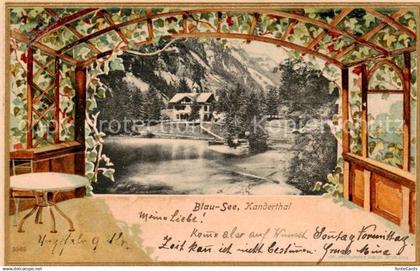 13797507 Kandergrund Blausee im Kandertal Kuenstlerkarte