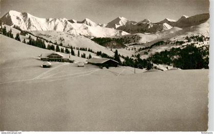 13926494 Hornberg Saanenmoeser Hornberg Restaurant mit Blick auf Berneralpen