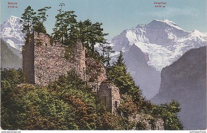 AK Ruine Burg Unspunnen a Interlaken Oberhasli Wilderswil Gsteigwiler Heimwehfluh Bönigen Ringgenberg Bern BE Schweiz