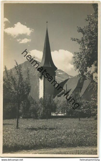 Spiez - Kirche - Foto-AK - Verlag Fried. von Almen Spiez