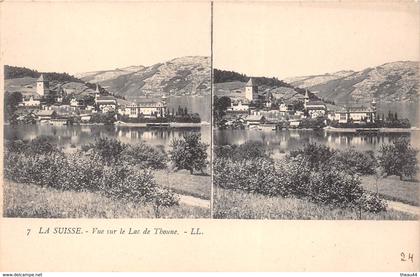 ¤¤  -  SUISSE   -  Carte-Stéréo   -  Vue sur le Lac de THOUNE  -  ¤¤