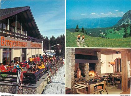 Postcard Switzerland Berg- restaurant Giswilerstock 1987