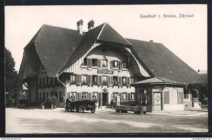 AK Zäziwil, Gasthof zur Krone, Aussenansicht