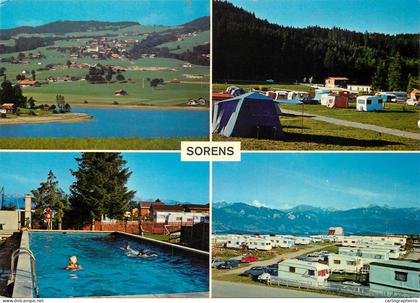 Switzerland Sorens en Gruyere camping la foret 1979