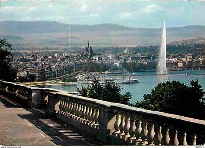 Suisse - Genève - La rade et la ville depuis Cologny - CPM - Voir Scans Recto-Verso