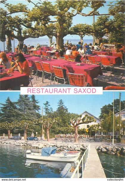 CPSM SUISSE "Corsier, restaurant Saxod"