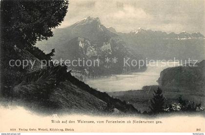 13014093 Niederurnen Blick auf den Walensee vom Ferienheim Alpenpanorama