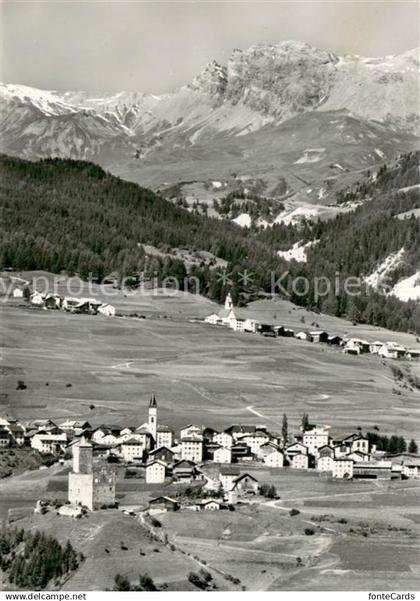 13751376 Riom Albula mit Parsonz und Piz Curver Riom Albula