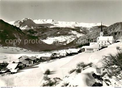 13854115 Alvaneu Dorf GR Panorama Kirche Feldpost