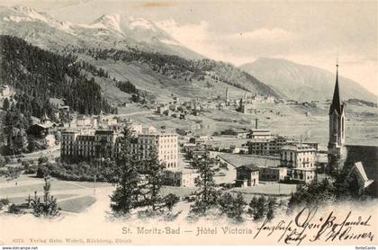 13959519 St Moritz  SANKT MORITZ GR Hotel Victoria Kirche Alpen