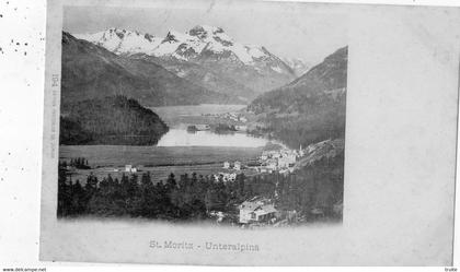 SAINT-MORITZ   UNTERALPINA  (CARTE PRECURSEUR )