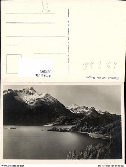 587393,Sils im Engadin/Segl Silsersee m. Piz Margna Switzerland