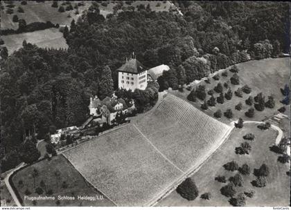 10802287 Gelfingen Gelfingen Schloss Heidegg Fliegeraufnahme *