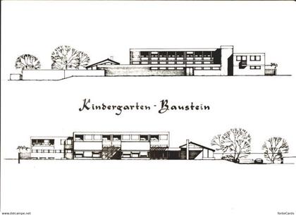 12053322 Hochdorf LU Kindergarten Hochdorf Nord Sued Ansicht Baustein