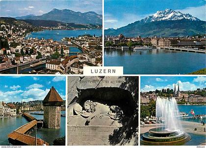 Suisse - LU Lucerne - Luzern - Multivues - CPM - Carte Neuve - Voir Scans Recto-Verso