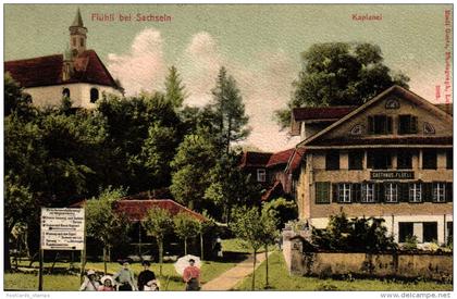 Flühli bei Sachseln mit Gasthaus Flühli, um 1900/10