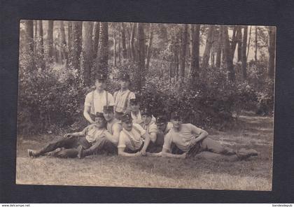 Carte photo Suisse NE Ecole de recrues de Colombier - Bivouac à Bôle Militaires armee suisse