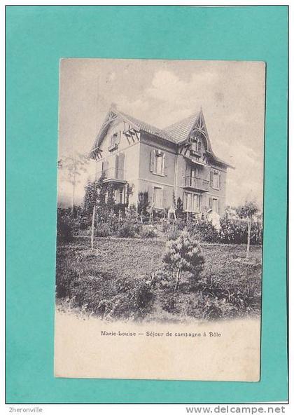 CPA  - CH - Séjour de campagne à Bôle - Marie Louise - Belle villa - cachet postal Ambulant 14 IX 1906  n° 9