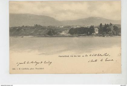 SUISSE - NEUCHATEL - CORTAILLOD vu du Lac