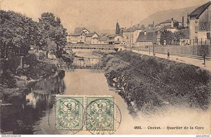 Suisse - COUVET (NE) Quartier de la Gare - Ed. C.P.N. 4885