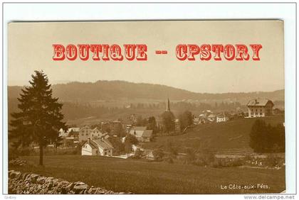 LA COTE aux FEES dans le Canton de Neuchatel - Carte Photo - Réal Photograph Postcard - Dos Scané