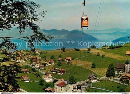 12846366 Niederbauen Emmetten Seilbahn Luftaufnahme Niederbauen Emmetten