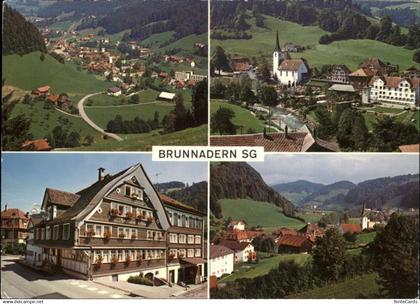 11467019 Brunnadern SG Teilansichten Kirche Gasthaus Krone Brunnadern