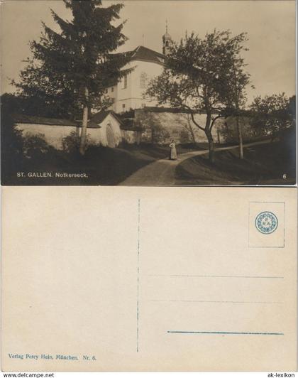 St. Gallen Sogn Gagl / St-Gall Haus Ansicht Partie Notkerseck 1920