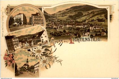 Gruss aus Lichtensteig - Litho