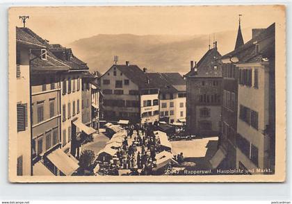 RAPPERSWIL (SG) Hauptplatz und Markt - Verlag Wehrli 20447