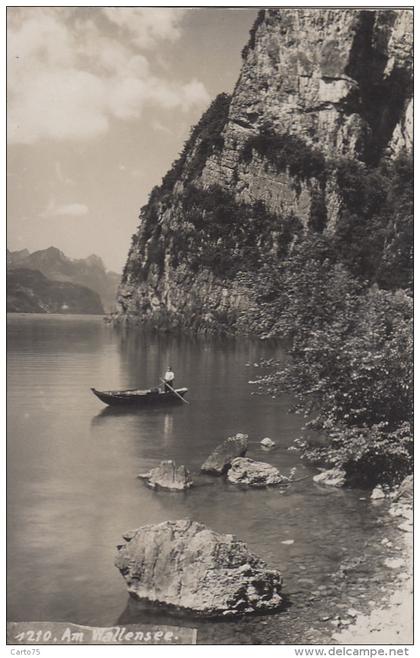 Suisse - Walensee - Lac de Walenstadt - Cachet Hôtel Pension Frau Küng-Stoffel Mühlehorn - 1931