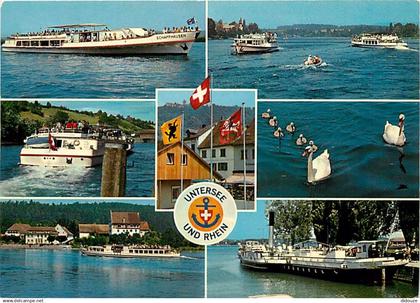 Suisse - SH Schaffhouse - Untersee und Rhein - Multivues - Bateaux - CPM - Carte Neuve - Voir Scans Recto-Verso