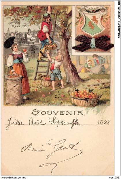 CAR-ABQP13-0874-SUISSE - THURGOVIE - Souvenir - Suchard - Publicité