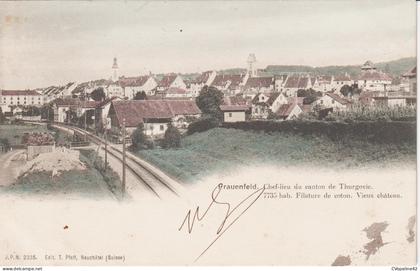 FRAUENFELD - Chef-Lieu du Canton de Thurgovie en 1904 (Dos non divisé)